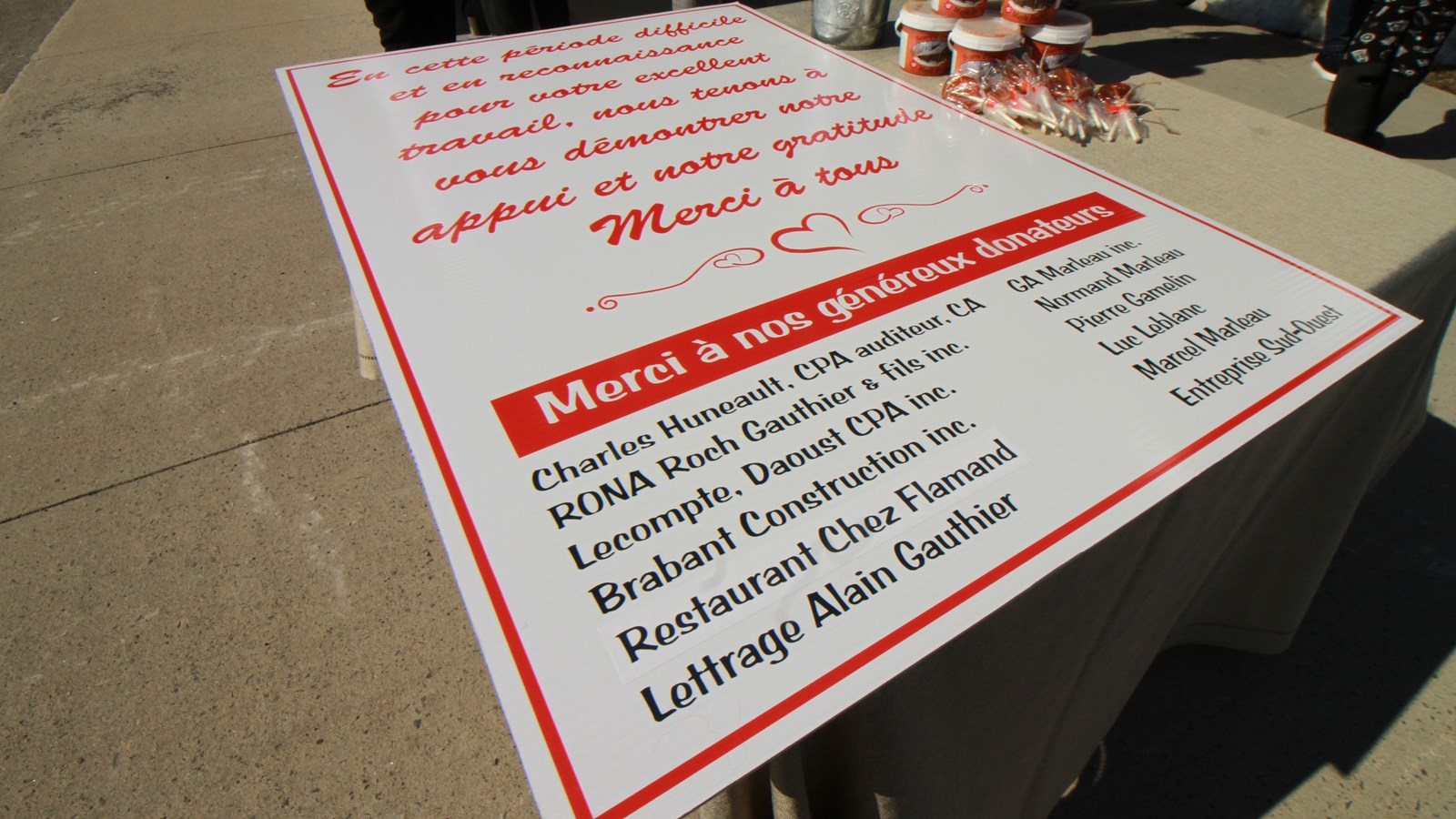 Il récidive en offrant le repas au personnel du CLSC de Saint-Polycarpe