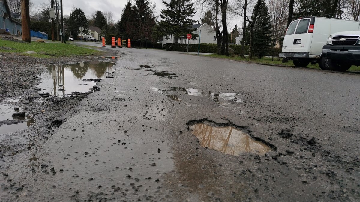 Des rues endommagées exaspèrent des résidents de Saint-Lazare