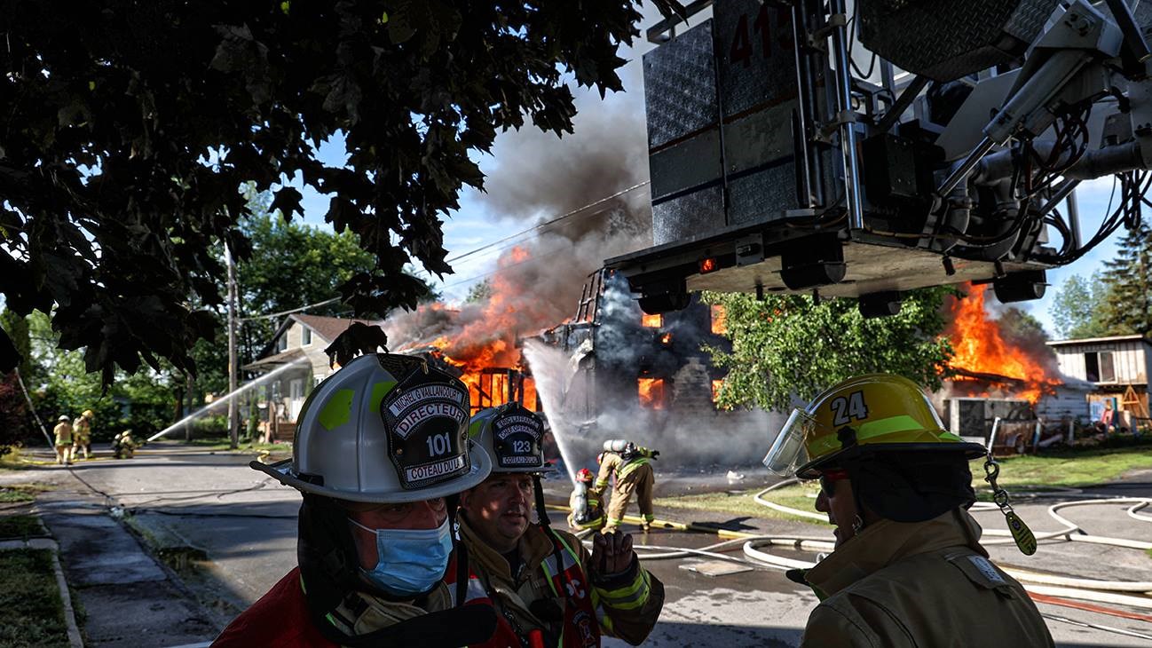 Une résidence de Les Coteaux est détruite par les flammes