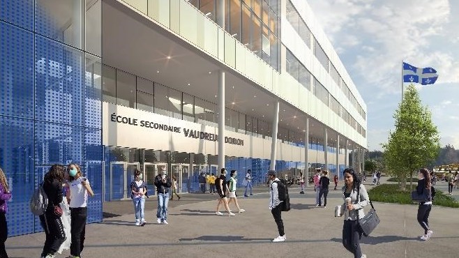 Esquisse de la future école secondaire de Vaudreuil-Dorion