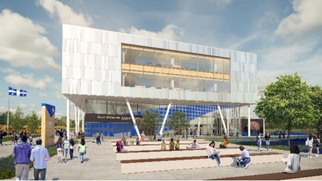 Esquisse de la future école secondaire de Saint-Zotique