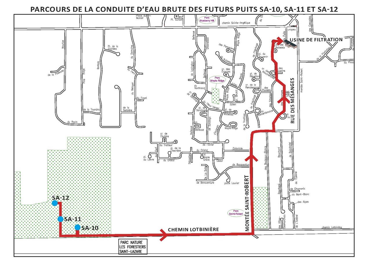 Saint-Lazare raccordera trois nouveaux puits à son usine de filtration
