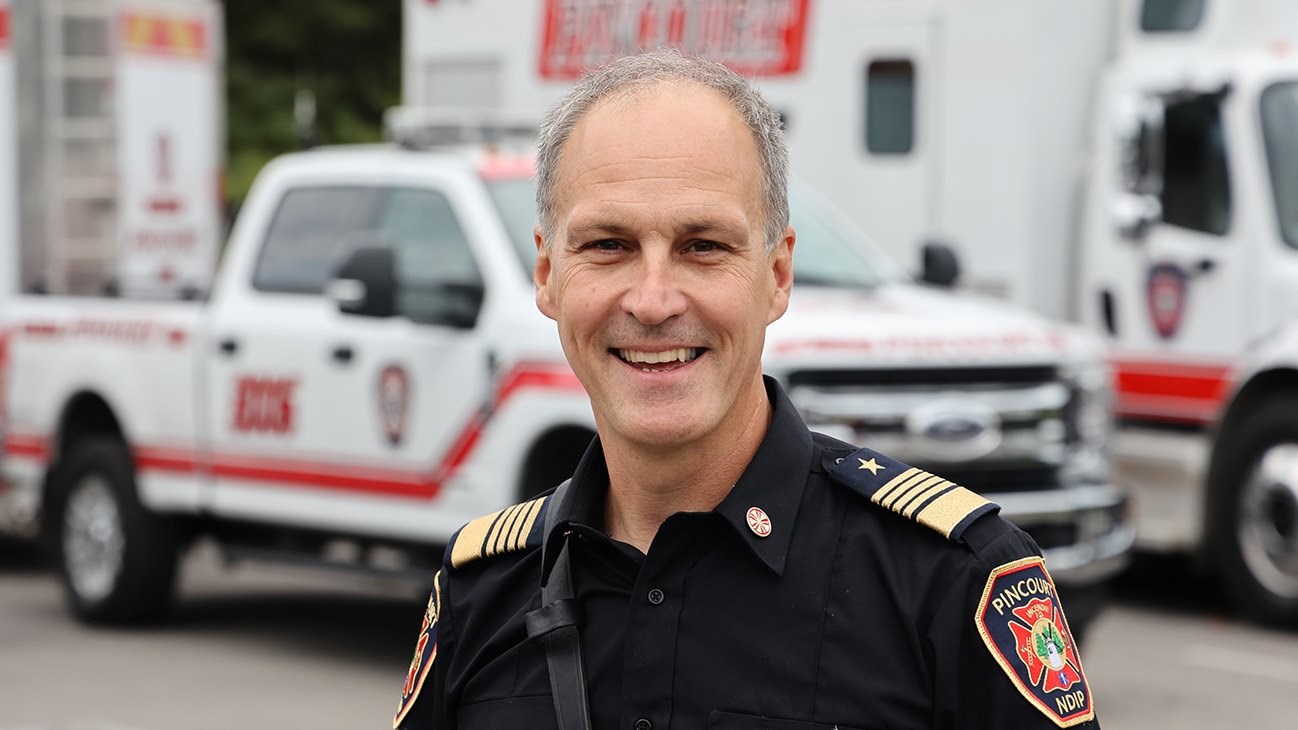 Yannick Bernier, directeur du Service de sécurité incendie de Pincourt-NDIP