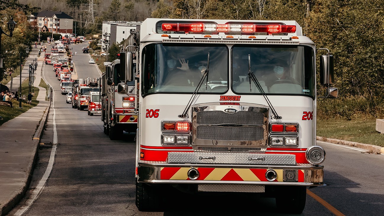 Revoyez en image la parade des pompiers de ce week-end