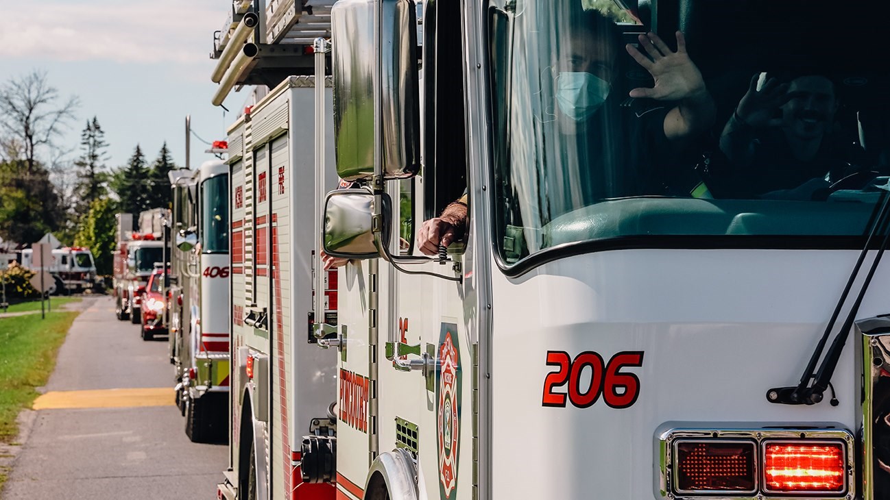 Revoyez en image la parade des pompiers de ce week-end