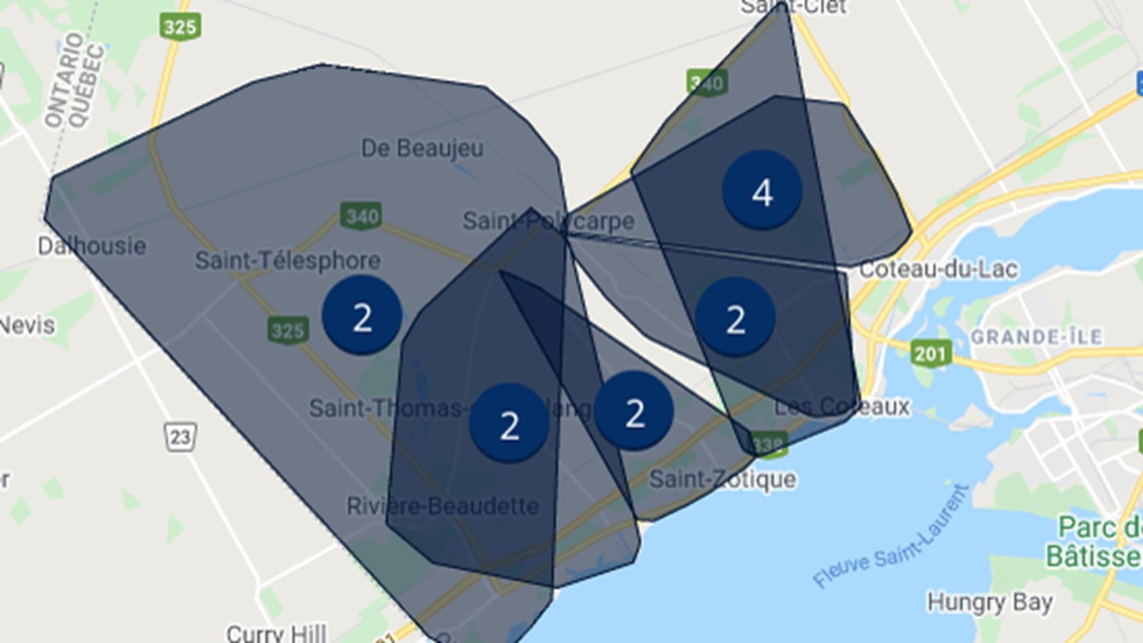 Certains citoyens demeurant dans les municipalités de Saint-Clet, Coteau-du-Lac, Saint-Polycarpe, Rivière-Beaudette, Saint-Zotique, Saint-Télesphore et Les Coteaux seront touchés