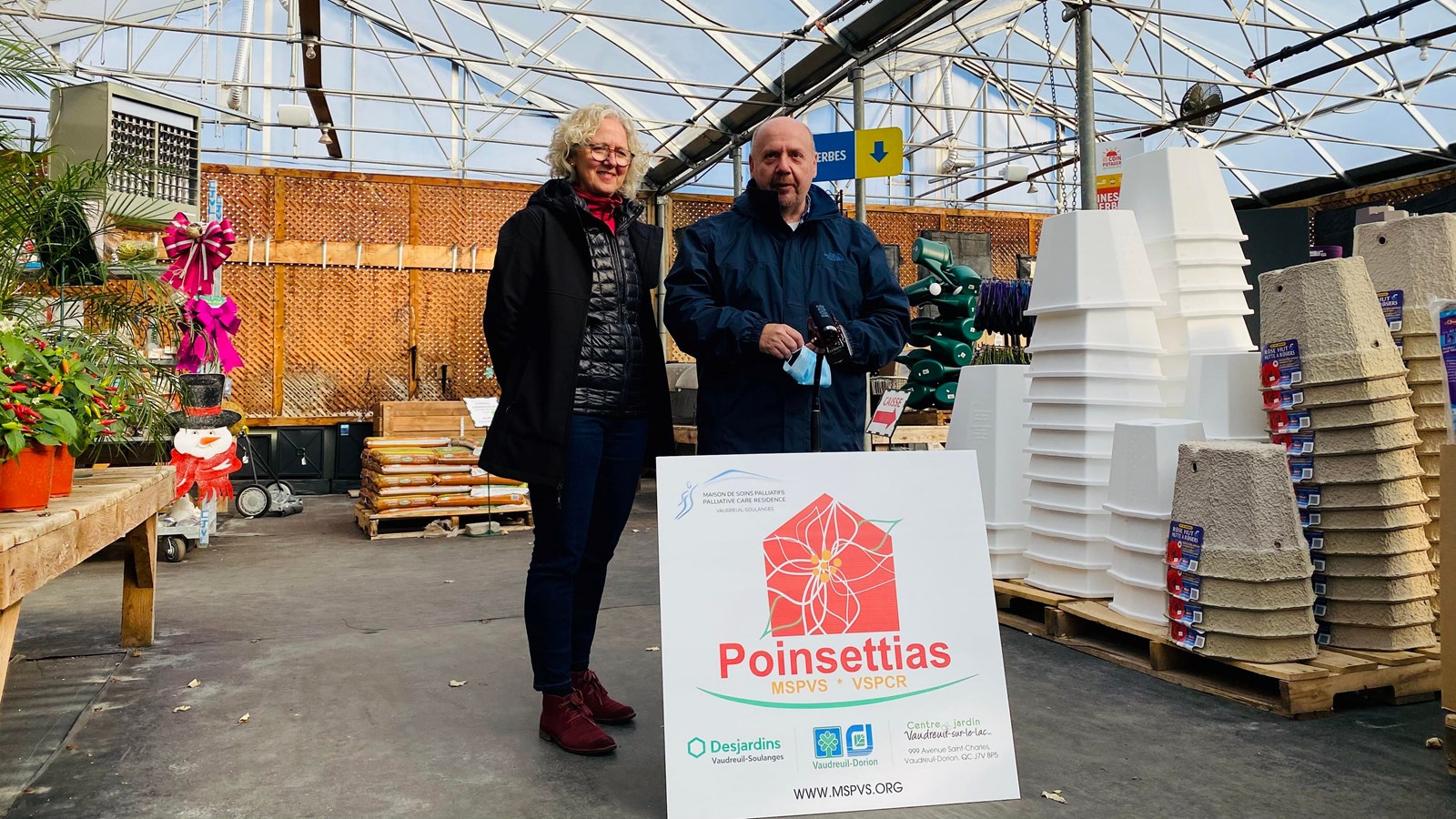 Lancement de la 11e campagne de poinsettias pour la Maison de soins palliatifs de Vaudreuil-Soulanges
