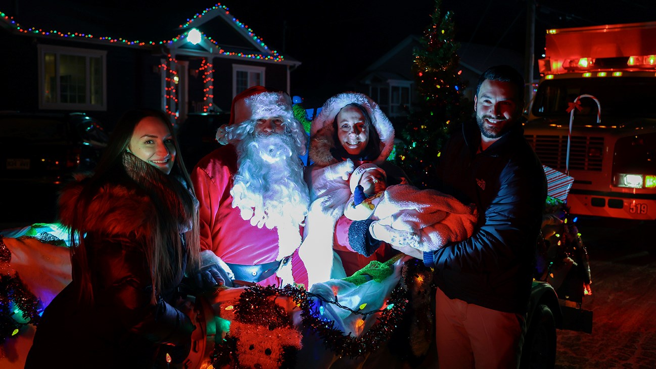 Après Saint-Polycarpe, le père Noël était de passage à Saint-Clet samedi