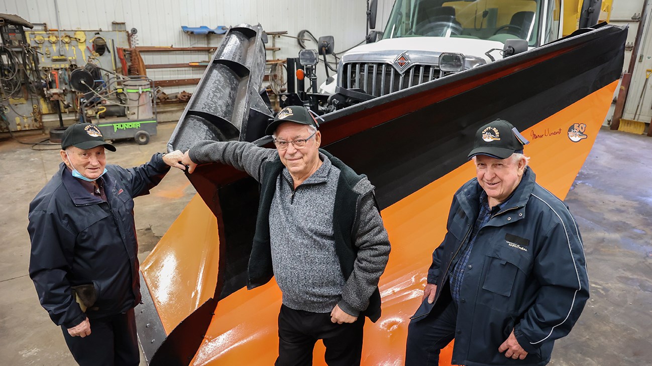 Richard Desrochers, Rolland Leroux et Roland Séguin.