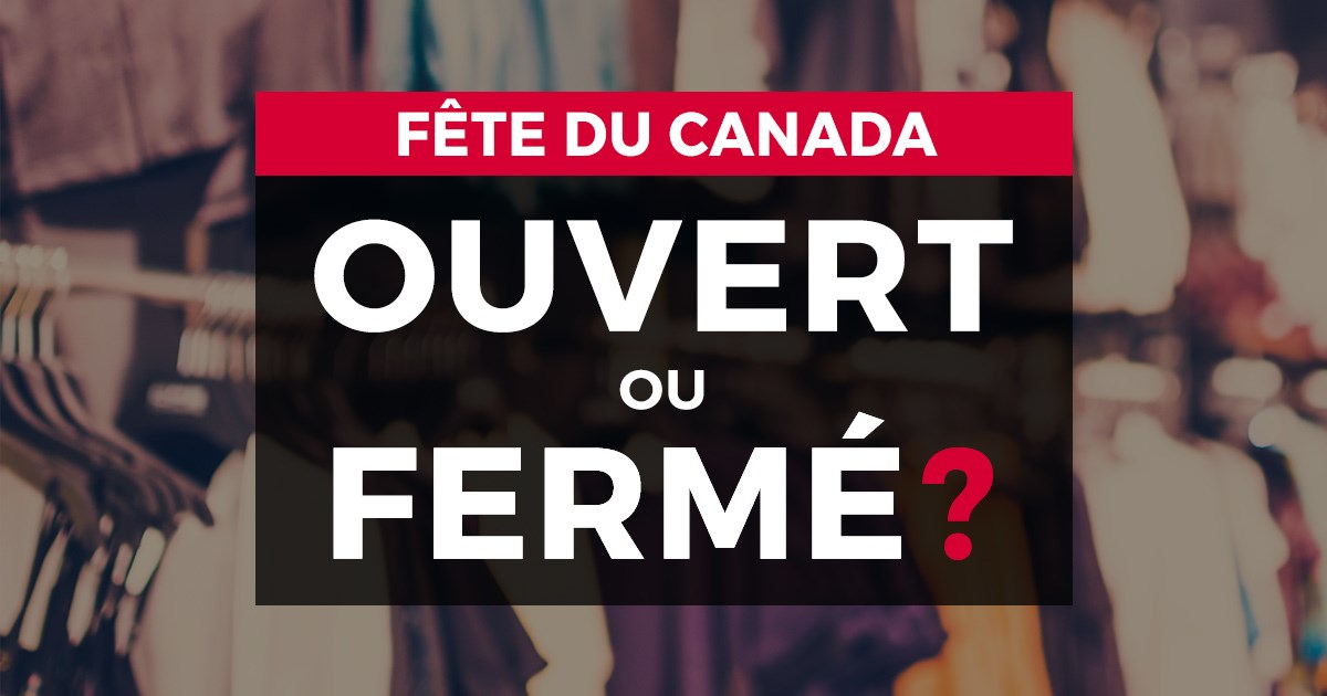 Rappel : de nombreux commerces et services resteront fermés aujourd'hui