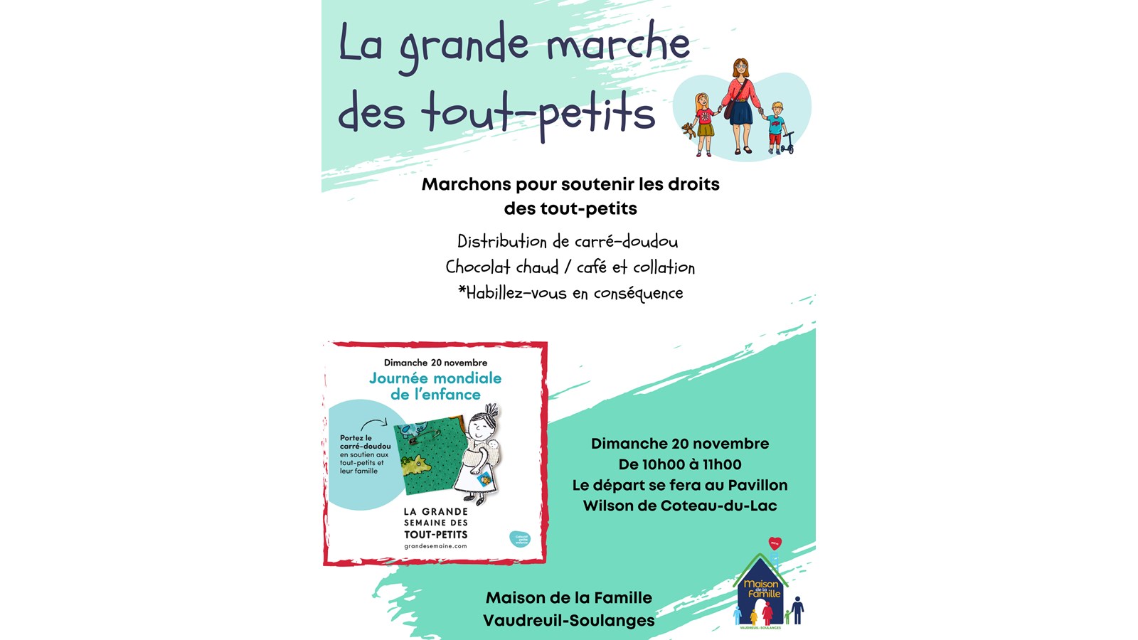 Une grande marche pour les tout-petits