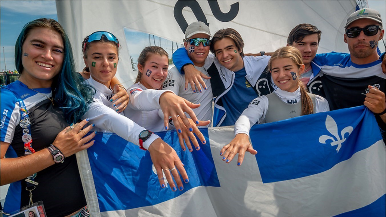 18 août 2022 : Loa Dinel , danseuse, skieuse et représentante du Québec en Voile
