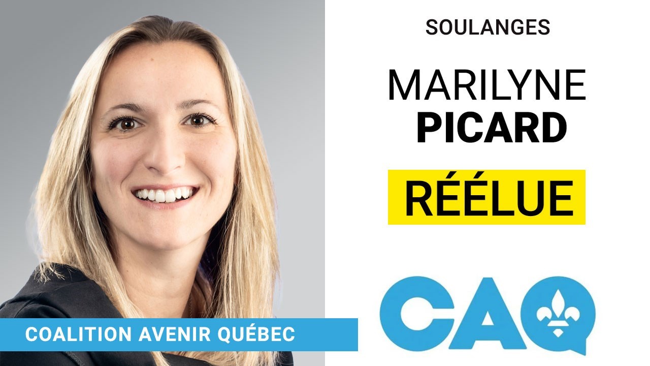 3 octobre 2022 : Maryline Picard (CAQ) réélue députée de Soulanges