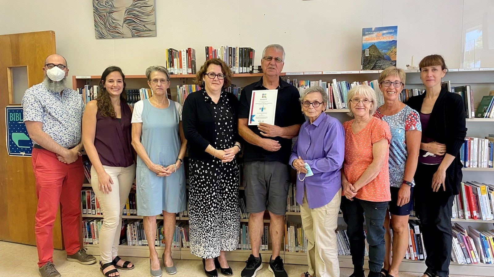 15 août 2022 : Une belle reconnaissance pour la bibliothèque municipale de Très-St-Rédempteur