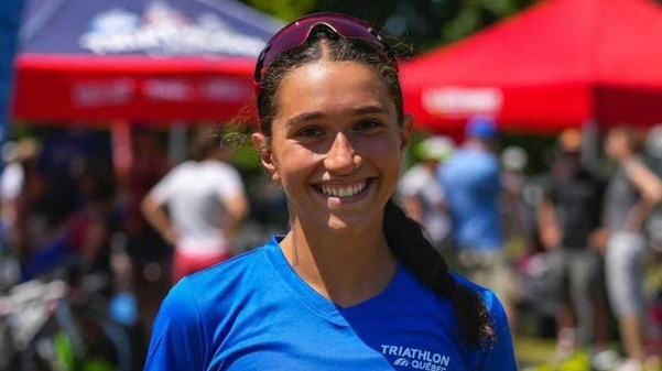 11 août 2022 : Béatrice Normand de Coteau-du-lac au départ du Triathlon