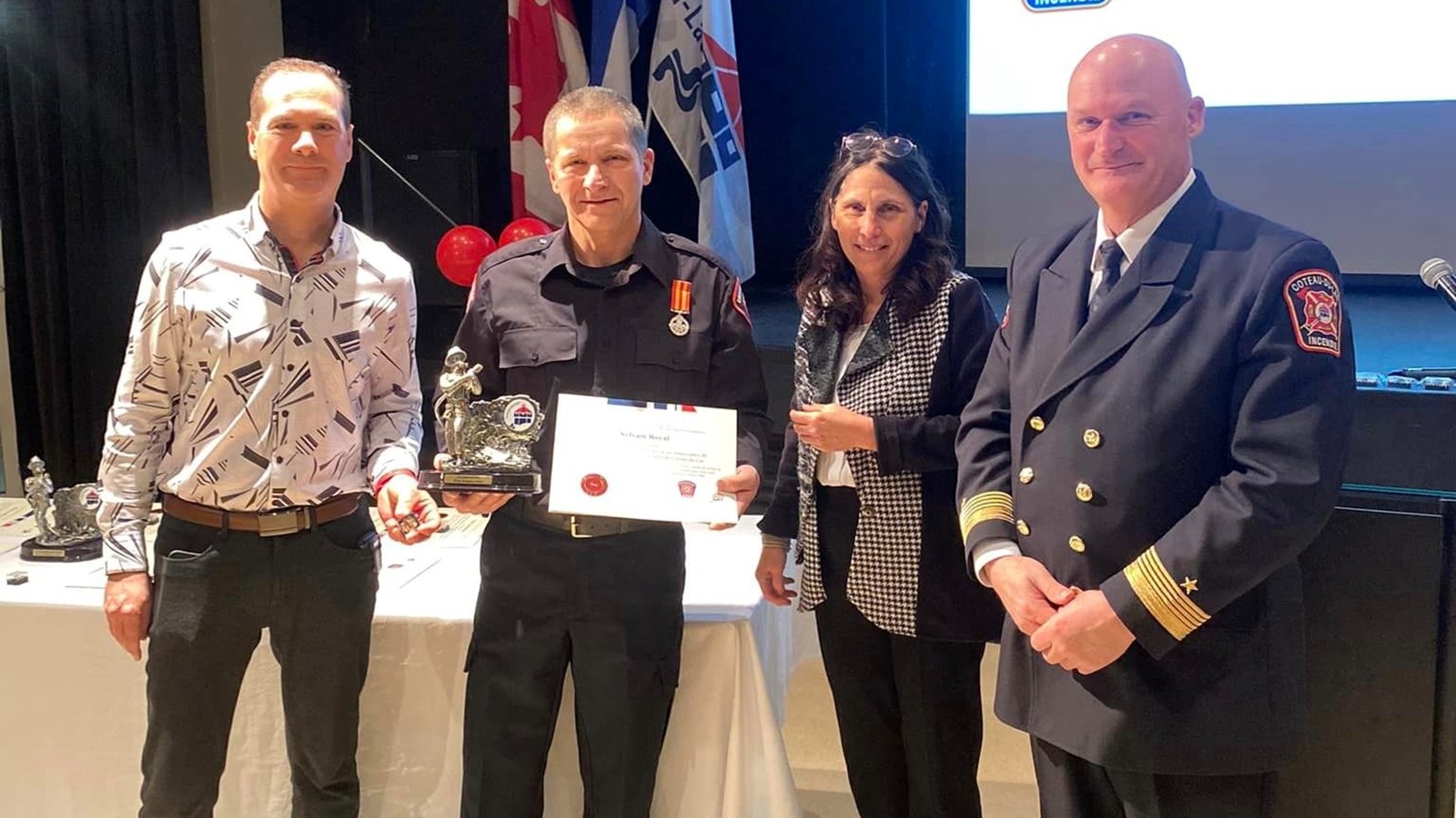 Le pompier Royal cumule 25 années de service au sein du Service de sécurité incendie de Coteau-du-Lac
