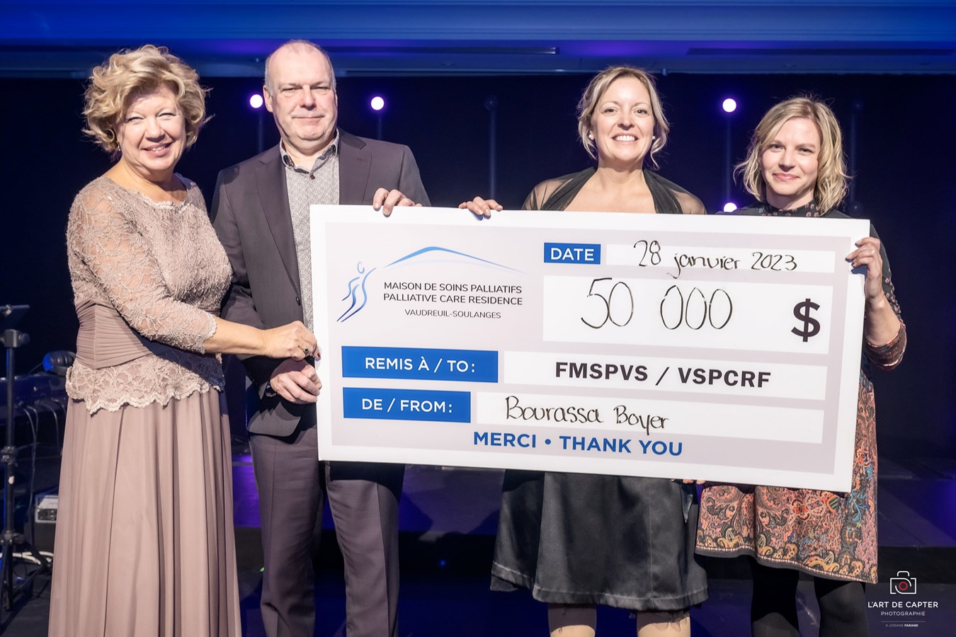 L'équipe de Bourassa Boyer remet 50 000 $