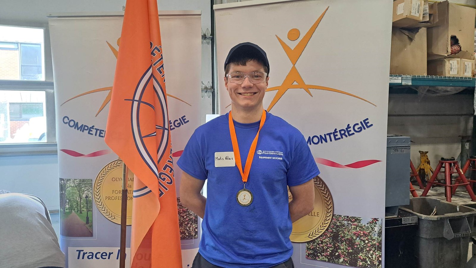 Matis Blais est le grand gagnant des Olympiades des métiers et il représentera le Centre de formation professionnelle Paul-Gérin-Lajoie à Québec les 11 et 12 mai prochains