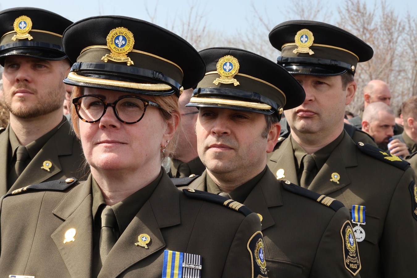 Des policiers de la région participent au dernier hommage à Maureen Breau