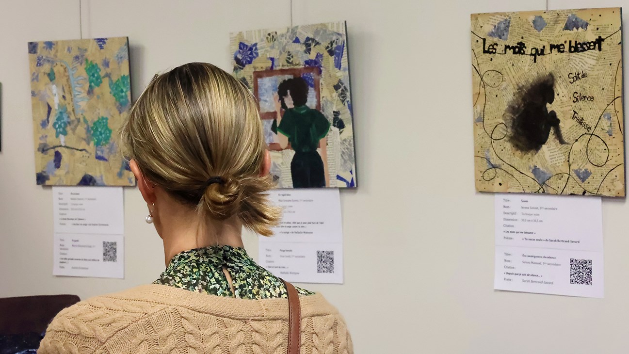 Le talent de jeunes artistes du Chêne-Bleu en vedette dans l'exposition Nos refuges intérieurs