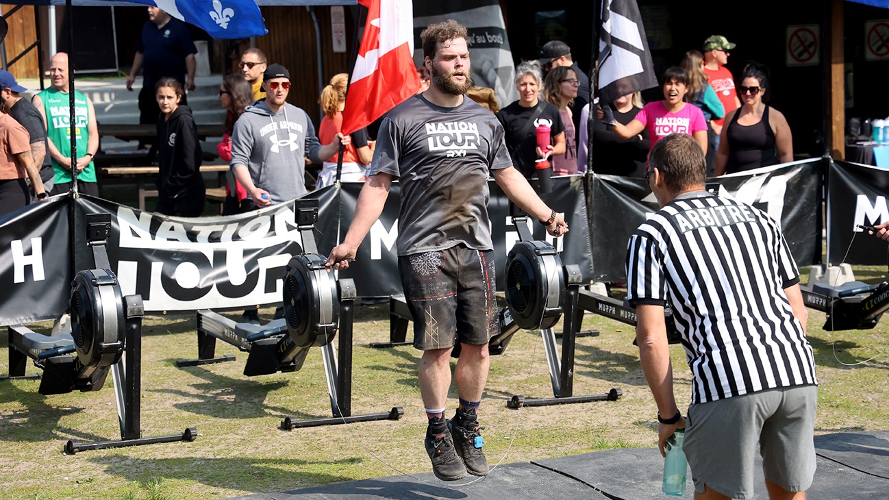 Adam Lefebvre est un entraîneur de RX1 Nation à Vaudreuil-Dorion qui n'a pas hésité à prendre part à la compétition comme athlète-amateur