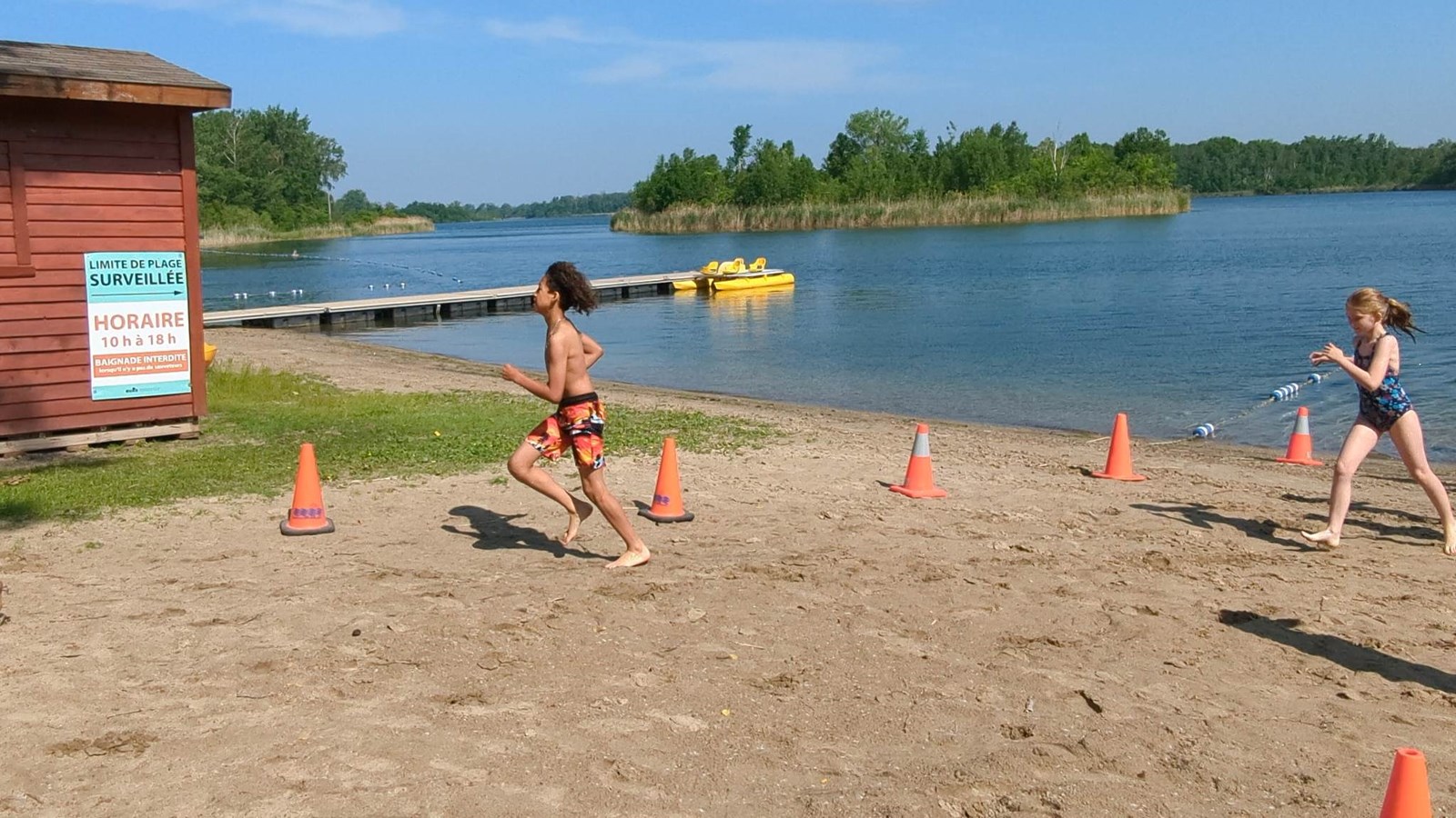 Le triathlon scolaire bat son plein au parc régional des Îles-de-Saint-Timothée