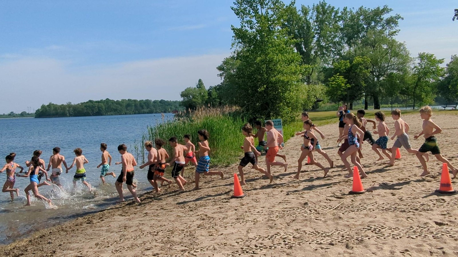 Le triathlon scolaire bat son plein au parc régional des Îles-de-Saint-Timothée