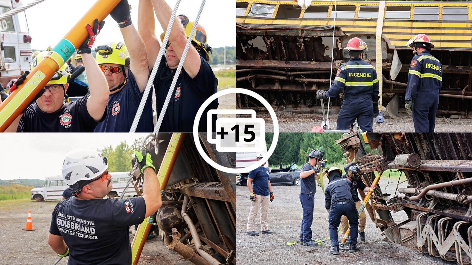 Les pompiers de Salaberry-de-Valleyfield participent à une formation unique
