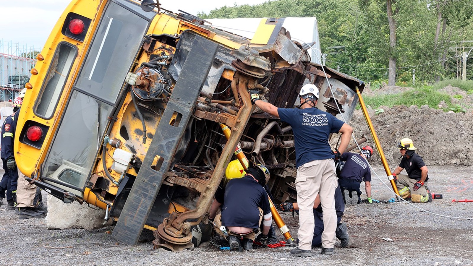 Les pompiers de Salaberry-de-Valleyfield participent à une formation unique