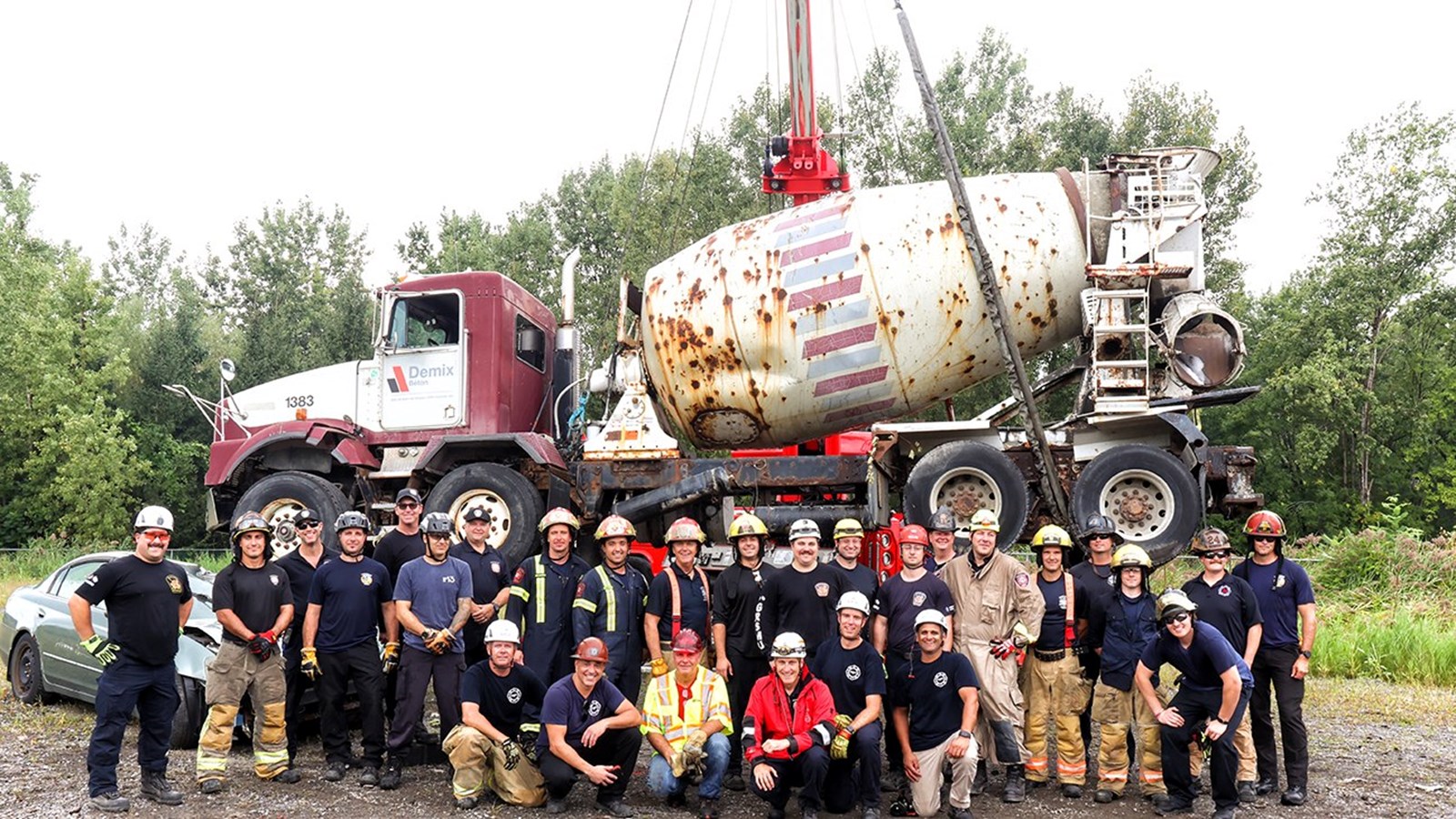 Les pompiers de Salaberry-de-Valleyfield participent à une formation unique