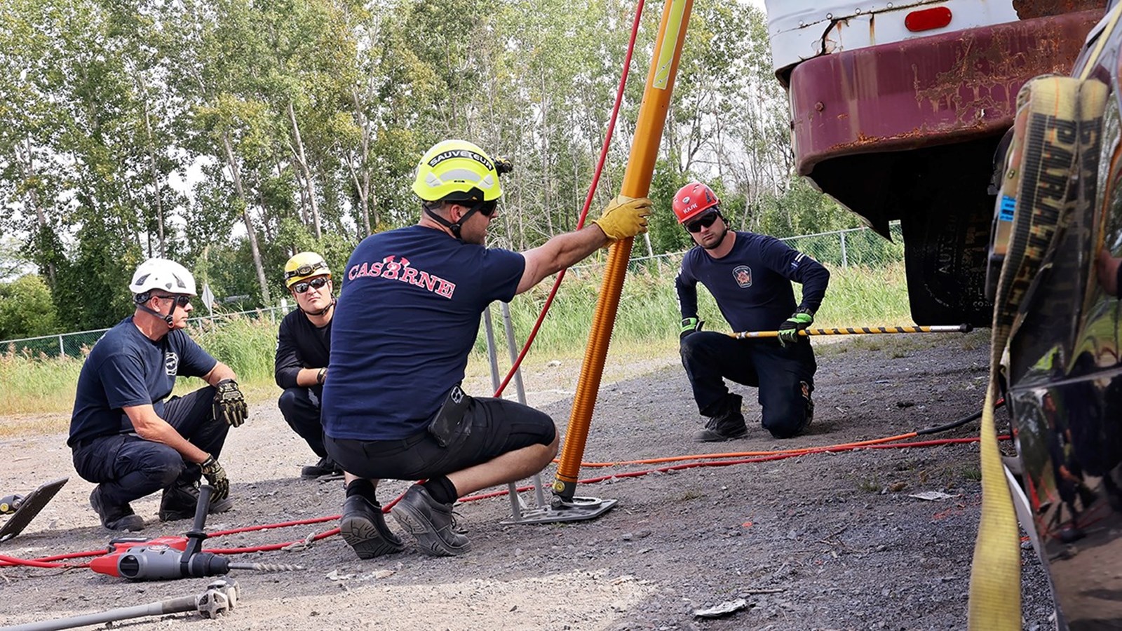 Les pompiers de Salaberry-de-Valleyfield participent à une formation unique