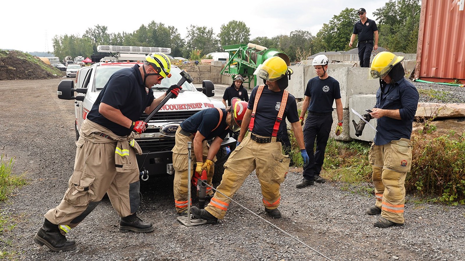 Les pompiers de Salaberry-de-Valleyfield participent à une formation unique