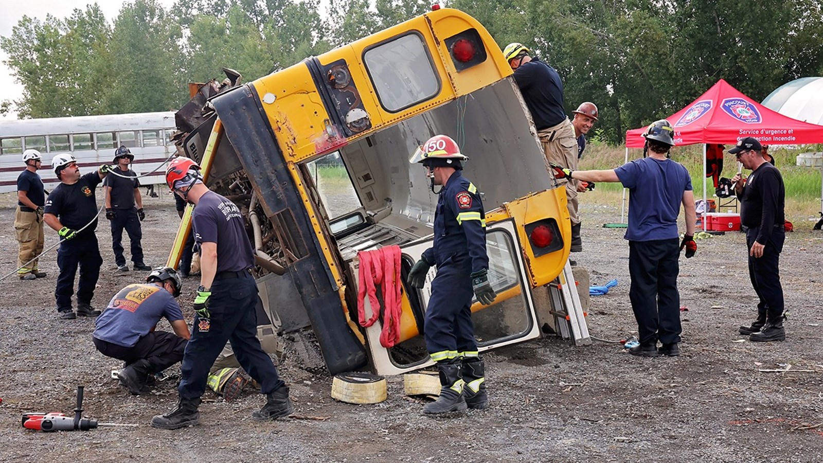 Les pompiers de Salaberry-de-Valleyfield participent à une formation unique