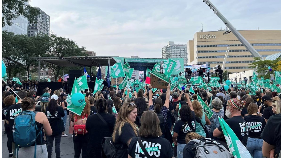 Le Syndicat de Champlain à la manifestation historique du Front commun