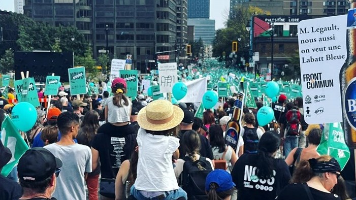 Le Syndicat de Champlain à la manifestation historique du Front commun