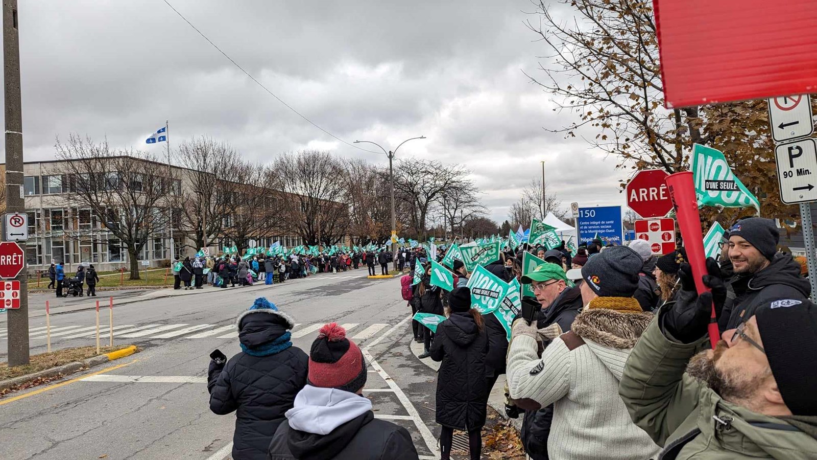 Dernière journée de grève de trois pour le Front commun et la FIQ