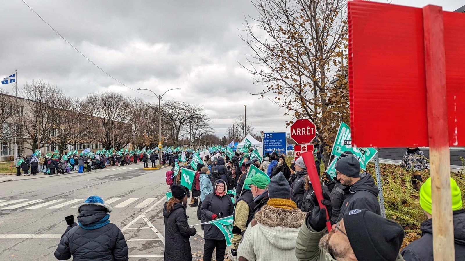 Dernière journée de grève de trois pour le Front commun et la FIQ