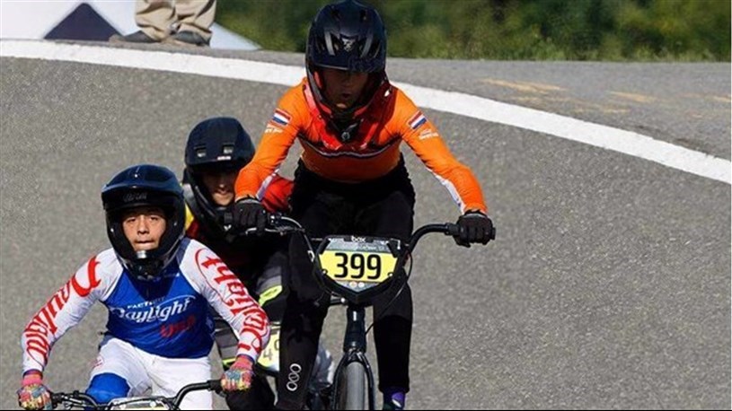 Justin Lafleur termine sa saison de BMX en beauté
