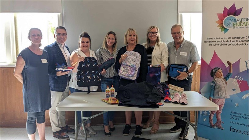Du matériel scolaire neuf pour plus de 300 jeunes de Vaudreuil-Soulanges