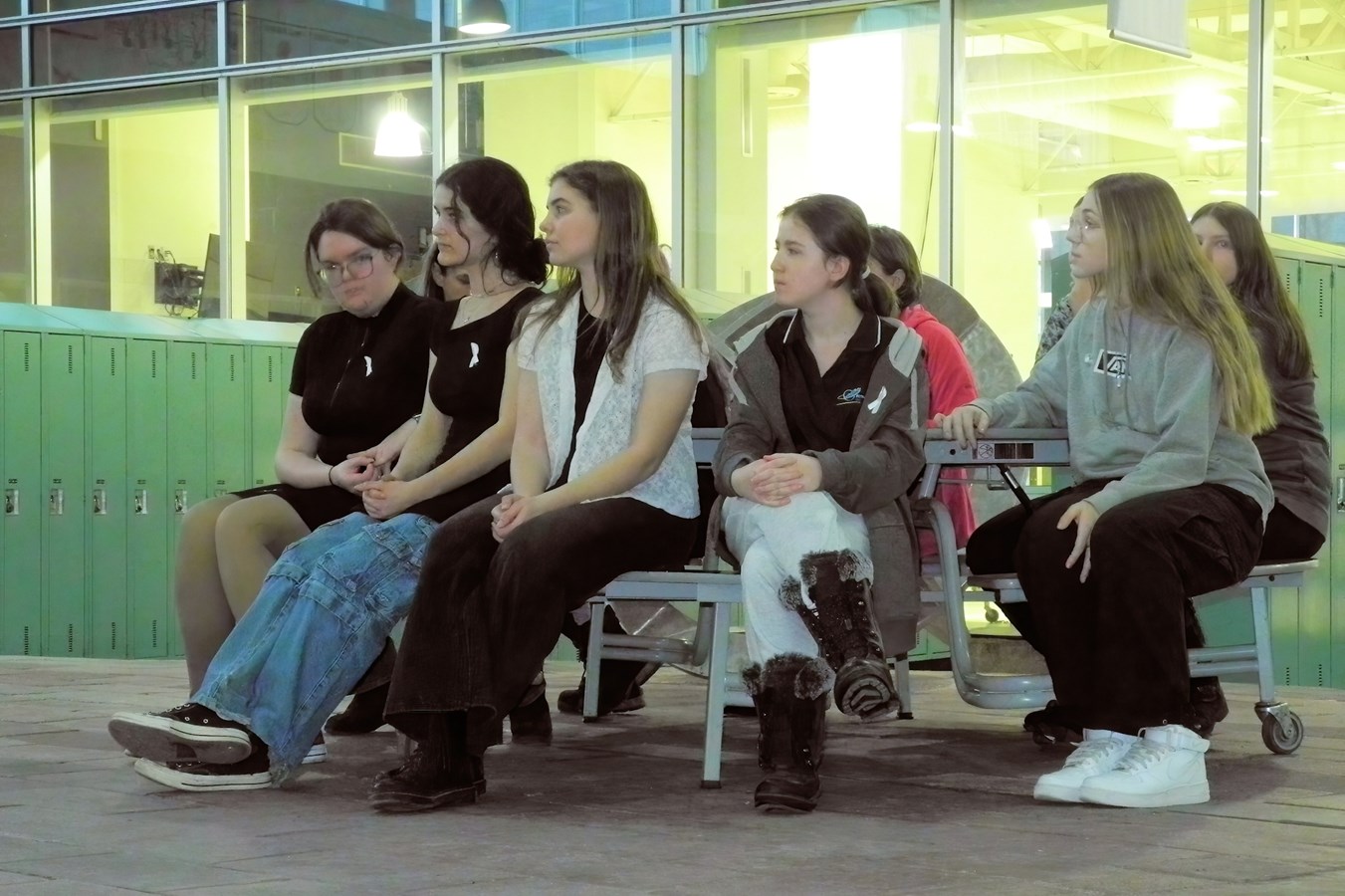 Some of the students who represented the women of Polytechnique