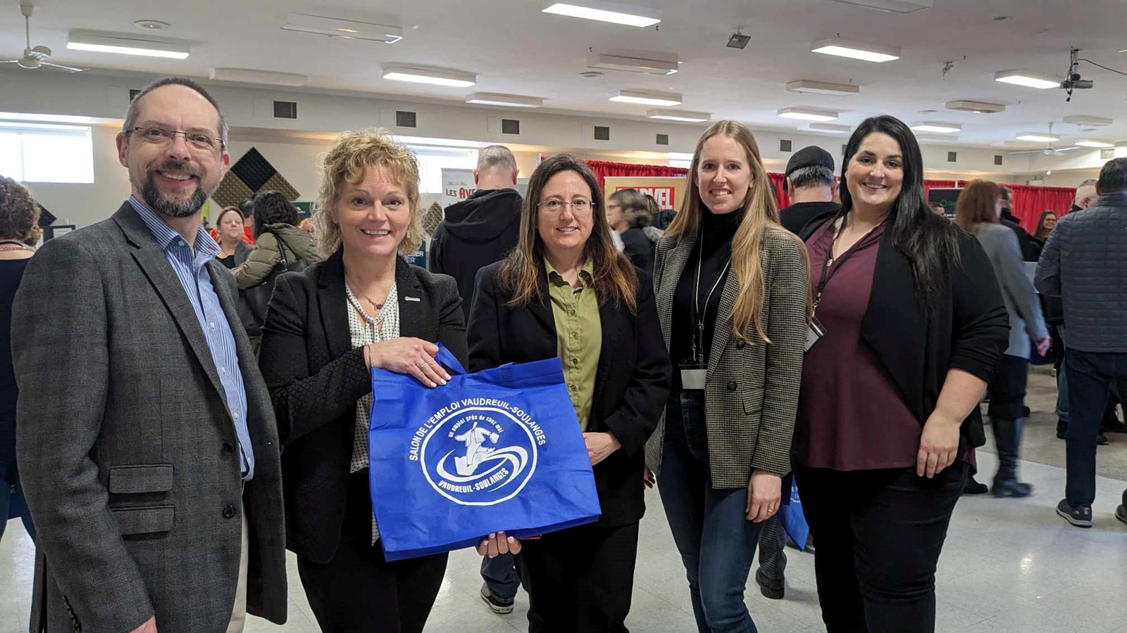 Les membres de la Table de concertation pour l'emploi de Vaudreuil-Soulanges étaient bien heureux de constater l'achalandage au Salon Emplois de qualité à Coteau-du-Lac