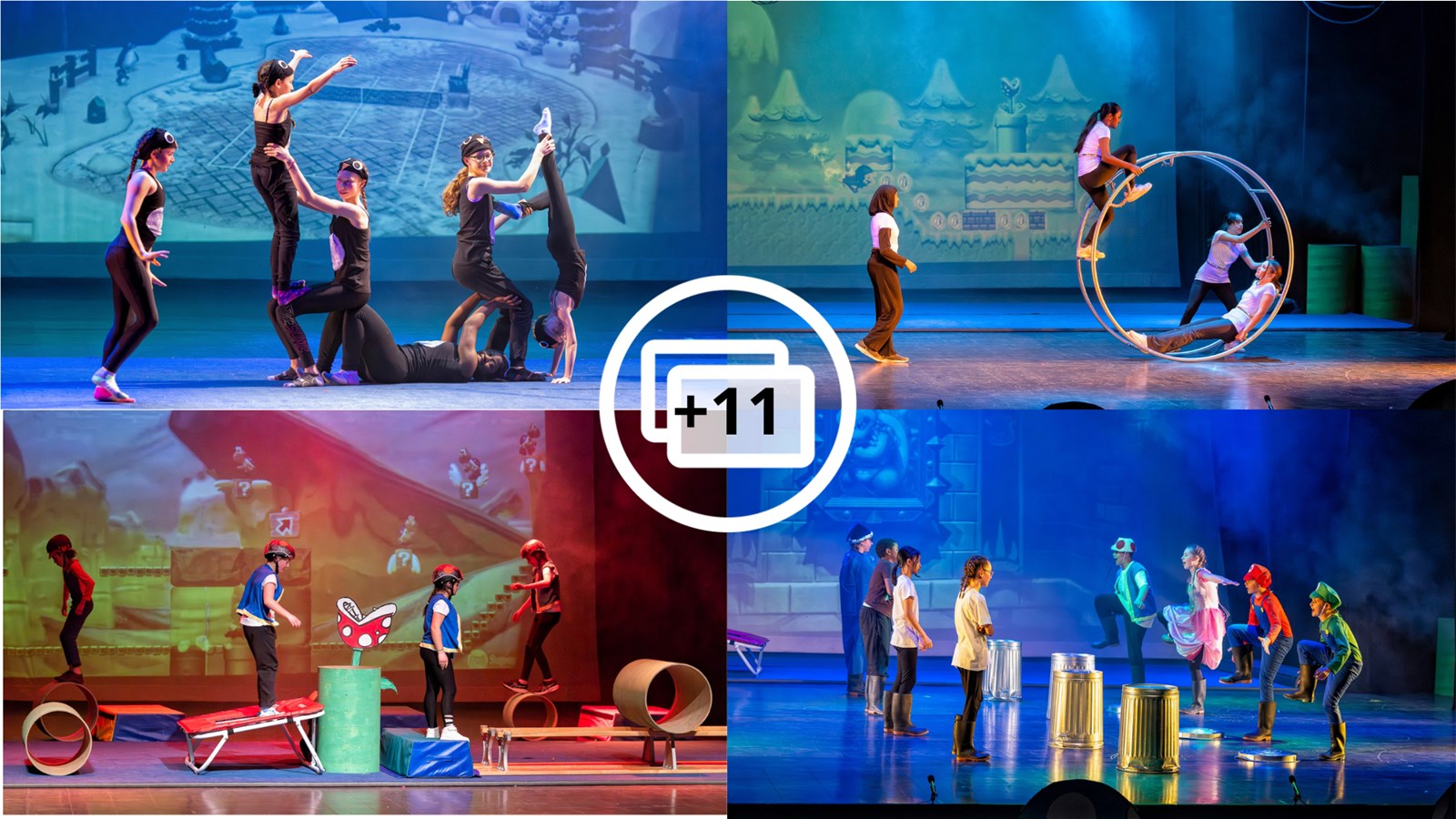 Festi-Cirque: l'école Brind'Amour en a mis plein la vue sur la thématique Mario Bros