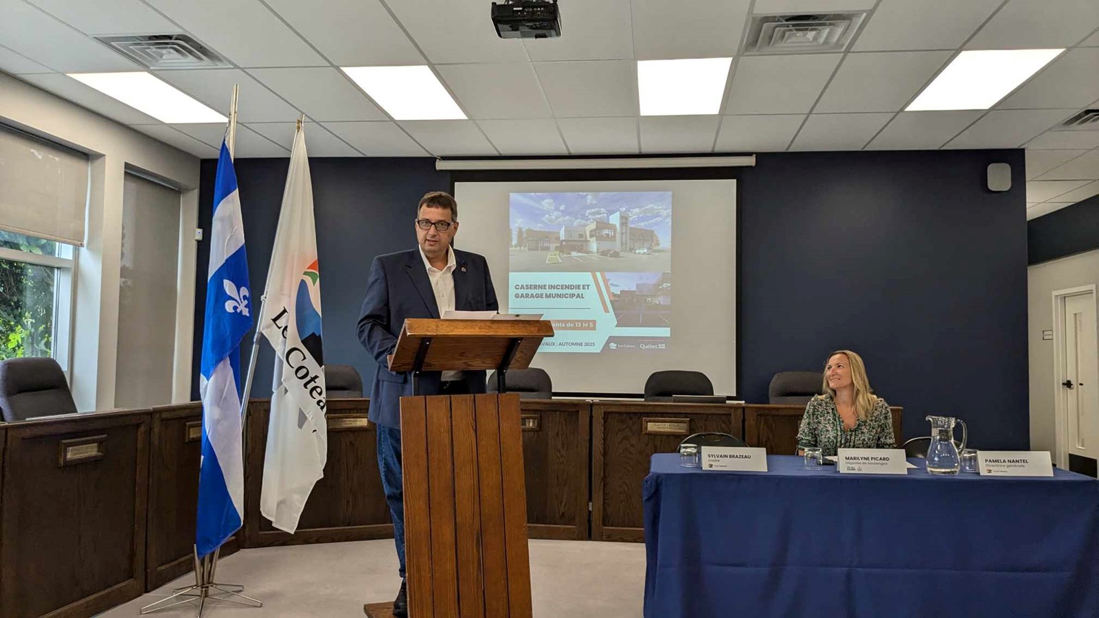 Début du chantier de la nouvelle caserne et du garage municipal à Les Coteaux