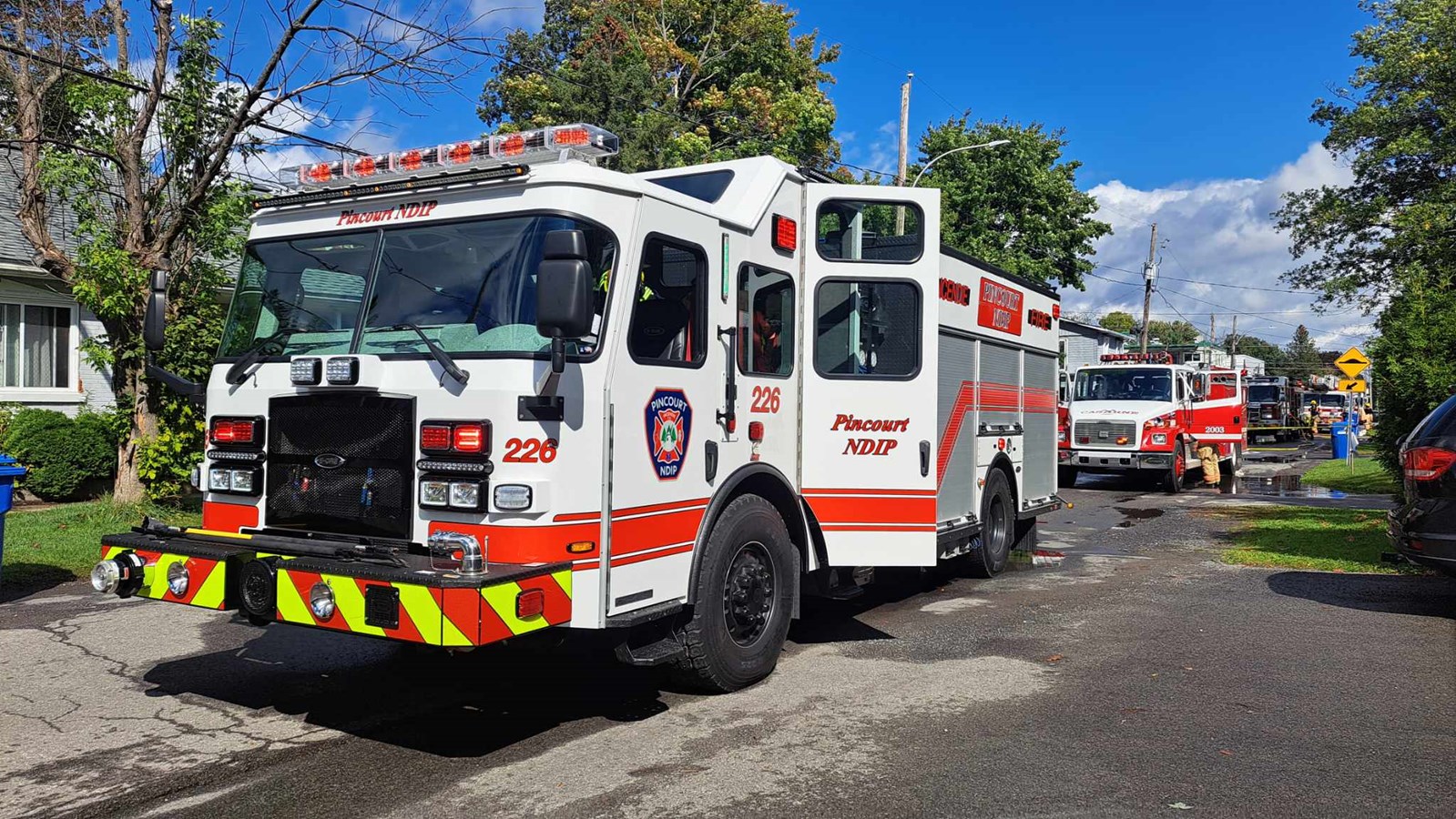 Incendie sur la 7e Avenue à L'Île-Perrot