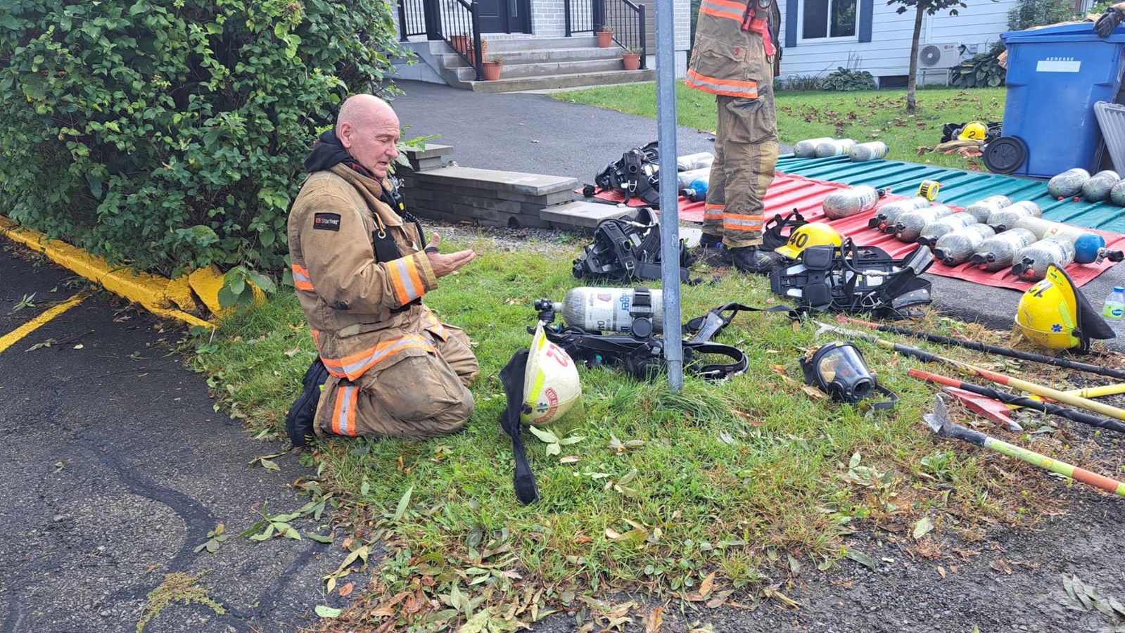 Incendie sur la 7e Avenue à L'Île-Perrot