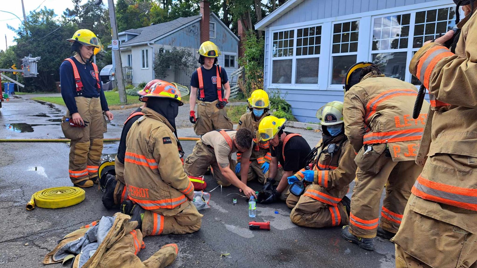 Incendie sur la 7e Avenue à L'Île-Perrot