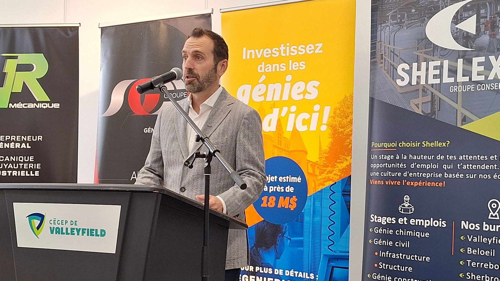 Marc-André Loiselle, président d'honneur de la campagne de financement « Investissez dans les génies d'ici »
