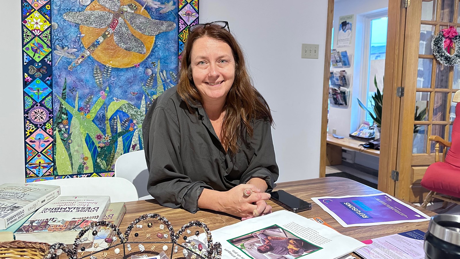 Karine Giguère, coordonnatrice du Centre de femmes La Moisson à l'Île Perrot