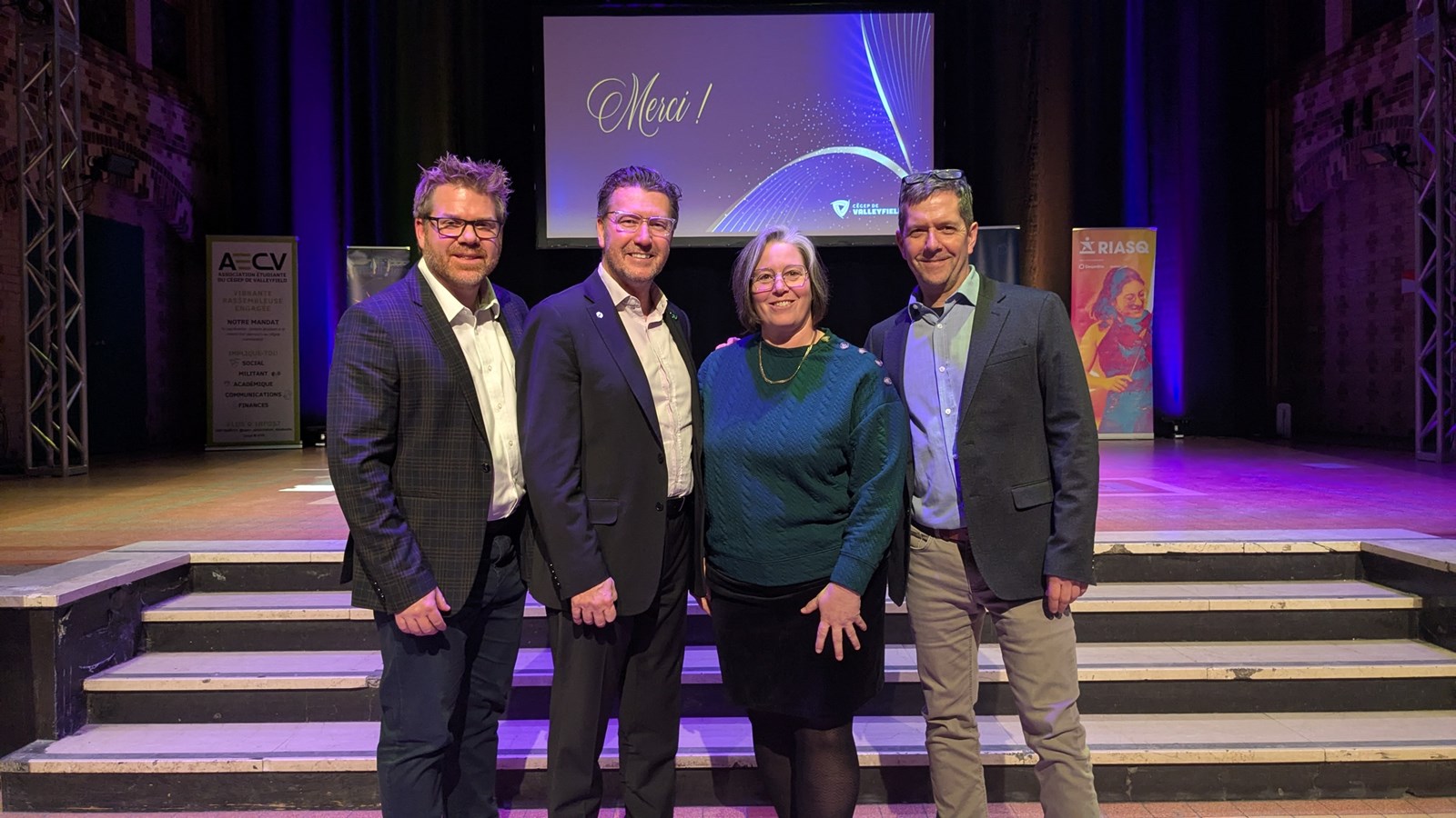 Jean-François Bolduc, Marc Rémillard, Julie Duranleau et Éric Tessier ont pris la parole pendant la conférence