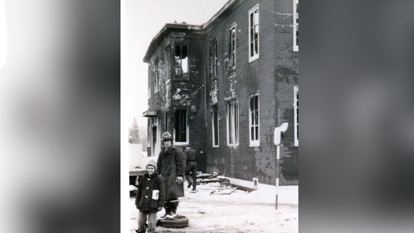 L’incendie de la vieille école le 15 mars 1960
